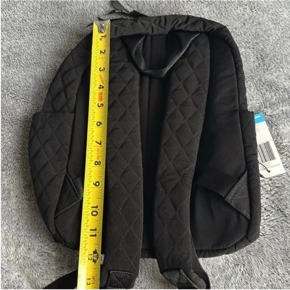 Vera Bradley Essential Compact Backpack in Microfiber Classic Black NWT - Picture 6 of 9